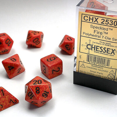 SP Poly Fire 7p Speckled® Polyhedral Fire 7-Die