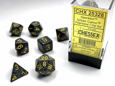 SP Poly Urban Camo 7p Speckled® Polyhedral Urban Camo™ 7-Die Set