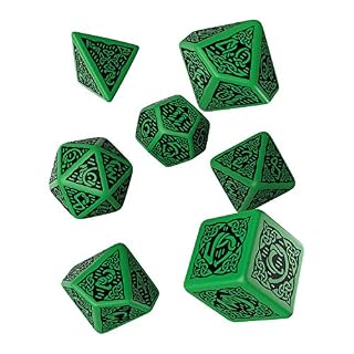 Celtic Dice Set GB Celtic Dice Set 3D Green and Black