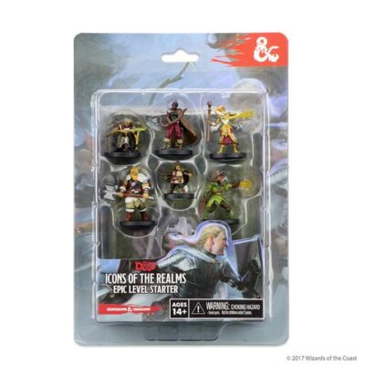 D&D Mini IOTR Epic Level Starte Dungeons & Dragons Fantasy Miniatures: Icons of the Realms Epic Level Starter Set