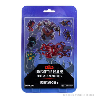 D&D Boneyard Set 2 D&D Idols of the Realms 2D Acrylic Miniature Boneyard Set 2