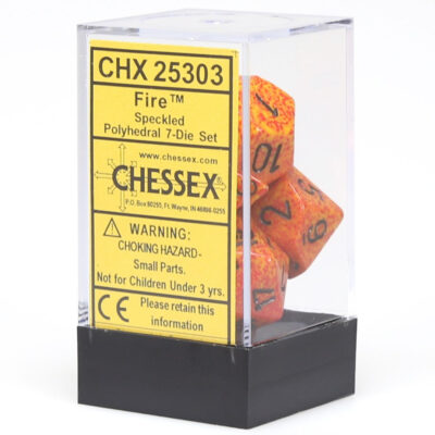 SP Poly Fire 7p Speckled® Polyhedral Fire 7-Die - Image 3