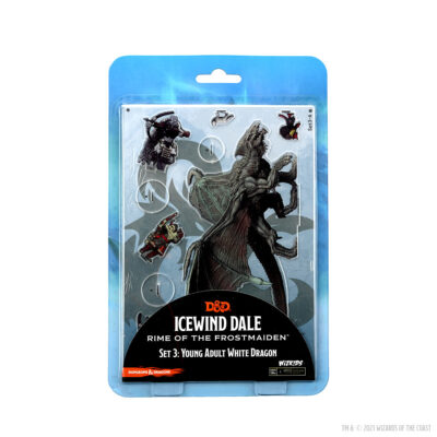 D&D Set 3 YA White Dragon D&D Icewind Dale Rime of the Frostmaiden Set 3 Young Adult White Dragon