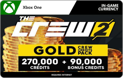 The Crew 2: Gold Crew Credits Pack 360,000 (Xbox One)