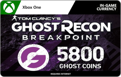 Tom Clancy's Ghost Recon Breakpoint: 4800 +1000 Bonus Ghost Coins (Xbox One)