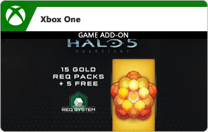 Halo 5: Guardians: 15 Gold REQ Packs + 5 Free - Add-On (Digital)