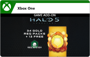 Halo 5: Guardians: 34 Gold REQ Packs + 13 Free - Add-On (Digital)